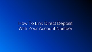 MyCastampCrew US How To Link Direct Deposit With Your Account Number [upl. by Murrah]