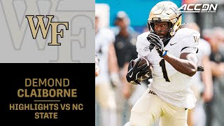 Wake Forest RB Demond Claiborne Is The Ringleader For A Big Upset [upl. by Wyn816]