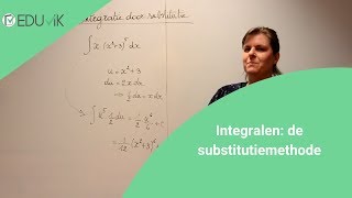 Substitutiemethode bij integralen samengestelde functies  Eduvik [upl. by Onimixam]