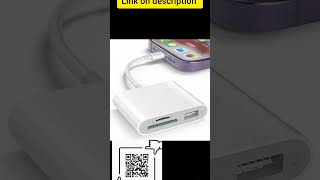 SD Card Reader for iPhone Memory Card Reader with USB Camera Adapter link⏬ [upl. by Gaal791]