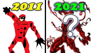 Rehaciendo dibujo de mi infancia  Como dibujar a Carnage de Spiderman Challenge NIÑO vs ADULTO [upl. by Ongun906]