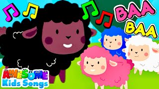 Baa Baa Black Sheep Song for Kids  Fun SingAlong Nursery Rhyme  AwesomeKidsSongs [upl. by Hadrian]