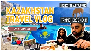 Kazakhstan Travel Vlog  Day 2  Shymkent Dendro Park Beshbarmak [upl. by Arhas841]