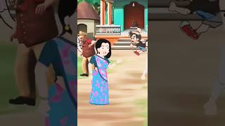 Bhago jaldi 😂😂 comedy hanumanstory funny cartoon story horrorstories motupatlu [upl. by Melesa974]