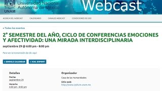 Ciclo de conferencias emociones y afectividad una mirada interdisciplinaria [upl. by Ethelred]