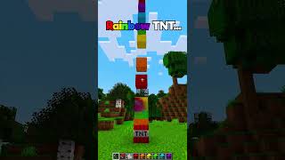 Minecraft Rainbow TNT🌈 Worlds Smallest Violin minecraft shorts [upl. by Alig]