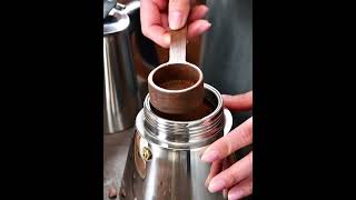 Electric Moka Pot stainless steel Electric Moka Express Coffee Maker [upl. by Tennos569]