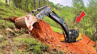 Building a DeathDefying Mountain Road at the Edge of Impossible  Excavator Planet [upl. by Nawoj]