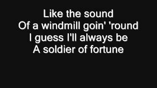 Deep Purple  Soldier of Fortune Lyrics [upl. by Hakym160]