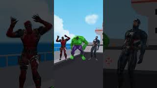 Who is Stronger Hulk vs Spiderman vs Captain Harley Quinn  Marvel Animation spiderman shorts [upl. by Adnamaa]