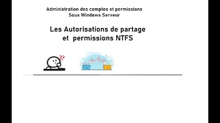 41  Autorisations de Partage et Permissions NTFS [upl. by Kenji]