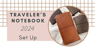 Traveler’s Notebook Standard 2024 Set Up [upl. by Curson]