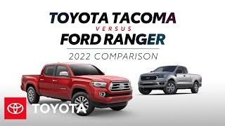 2022 Toyota Tacoma vs 2022 Ford Ranger  Toyota [upl. by Canon127]