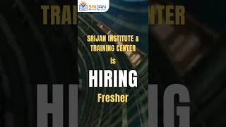 Srijan Institute amp Training Center is hiring [upl. by Lekkim229]