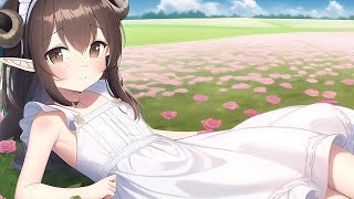 Sheep Girl ASMR in a Grass Field  Ear Massage Whispering Tingles amp More [upl. by Anibur]