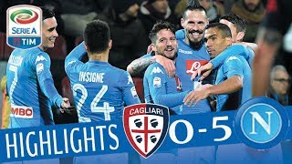 Cagliari  Napoli 05  Highlights  Giornata 26  Serie A TIM 201718 [upl. by Cassil134]