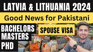 Study in Latvia and Lithuania 2024  Student VISA of Latvia for Pakistani  Spouse VISA for Schengen [upl. by Harewood]