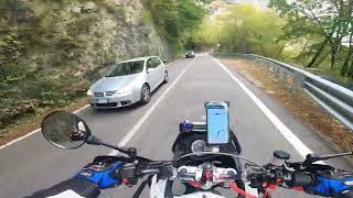 ROAD TO BASE TUONO  DERBI TERRA ADVENTURE 125 [upl. by Yrod]