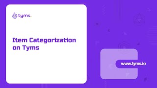 How to use item categorization on Tyms Accounting Software [upl. by Marcell968]