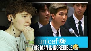 THIS MAN IS INCREDIBLE BTS Speech at the United Nations  UNICEF  ReactionReview [upl. by Nealson929]