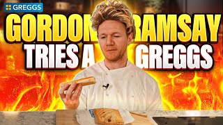 Gordon Ramsay tries GREGGS [upl. by Aliekahs]