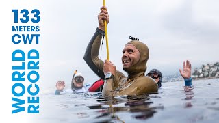 Alexey Molchanov NEW WORLD RECORD 133m CWT [upl. by Howlan]