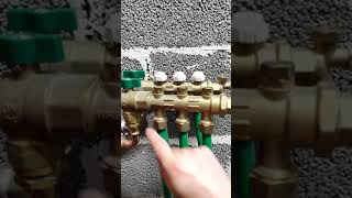 How to air a Uponoor Wirsbo Manifold shorts [upl. by Mcclenon]