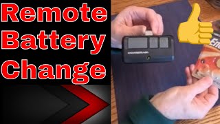 How To Change The Battery On A Garage Door Remote  Shown On A Chamberlain [upl. by Nnaear]