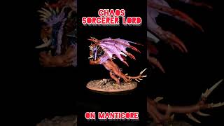 Painted Chaos Sorcerer Lord on Manticore Slaves to Darkness Warhammer Age of Sigmar warhammer [upl. by Hasheem]