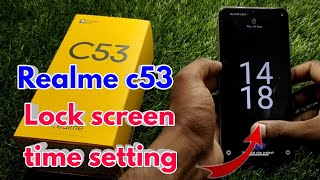 realme c53 lock screen time settings realme c53 time setting [upl. by Elbas]