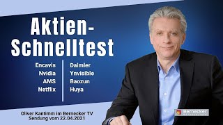 AktienSchnelltest inkl Daimler Nvidia Netflix Baozun AMS usw [upl. by Riegel187]