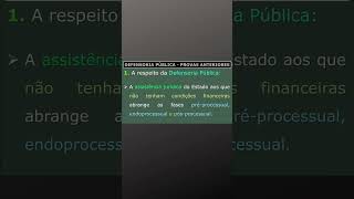 Conhecimentos Específicos I 03 questões para relembrar  DPEPR defensoria defensoriapublica [upl. by Faletti]