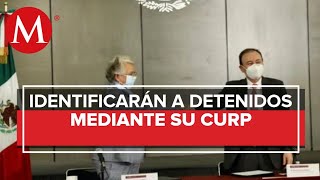 Segob y SSPC firman convenio para identificar detenidos mediante CURP [upl. by Ahseryt257]