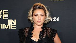 Florence Pugh Wore a Black Nked Dress Over Nothing But an Itty Bitty Bra [upl. by Aeslehs]