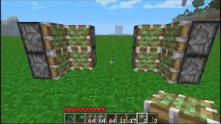 MINECRAFT Compact Hidden 2x2 Piston Door w Stairs Tutorial [upl. by Sefton]