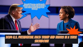 2024 U S Presidential Race Trump and Harris in a Tense Showdown [upl. by Lemkul]