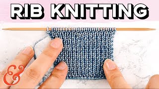 Rib Stitch for Beginners 1x1 and 2x2 Rib [upl. by Yeoz]