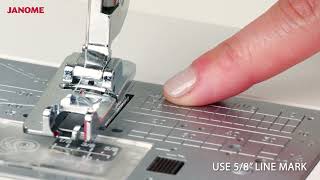 Using The Janome Lap Seam Foot [upl. by Riegel67]