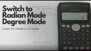 Set Radian Mode amp Degree Mode on Calculator Casio fx570ms [upl. by Furie205]