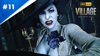 RESIDENT EVIL 8 VILLAGE Boss Fight Lady Dimitrescu Part 11 4K HDR 60FPS  No Commentary [upl. by Elnora266]