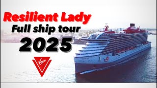 Ultimate Lady Resilient Lady Full Ship Tour including staterooms 2025 [upl. by Angadreme]