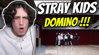 Stray Kids quotDOMINOquot Dance Practice Video  Live Performance  My Favorite  REACTION [upl. by Zeralda]