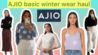 AJIO basic winter wear haul ❄️ AJIO haul  ajio ajiohaul haul NikitaPatil2795 [upl. by Alimaj]