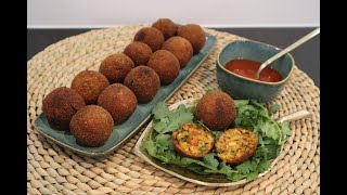 SIMPLE AND DELICIOUS FRIED RICE BALLS  NASIBALLENRECIPEIKRAMEBOUU [upl. by Aseneg409]