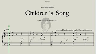 Childrens Song  Easy Piano  Dietmar Steinhauer [upl. by Kristan]