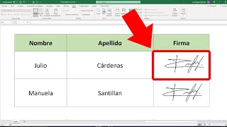 Como hacer una firma digital en Excel [upl. by Payson]