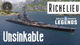 Richelieu  Unsinkable  World of Warships Legends [upl. by Ytnom963]