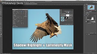 USE LUMINOSITY MASKING INTEAD OF SHADOW HIGHLIGHT ADJUSTMENT in Photoshop [upl. by Kirbie]