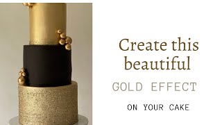 How to get a glitter effect on your cake [upl. by Hiltner]