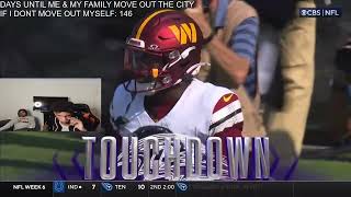 PJayy Reacts to the Washington Commanders vs the Baltimore Ravens [upl. by Atnwahs]